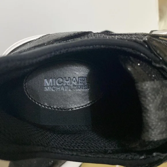 NWT Michael Kors Muse Trainer Glitter Chain Mesh Shoes - Picture 11 of 14